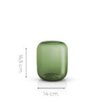 Eva Solo Acorn Lage Vaas 16,5 cm pine groen