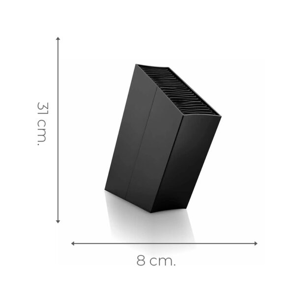 Eva Solo Aluminium Schuin Messenblok zwart 31 centimeter