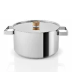 Eva Solo Nordic Kitchen RVS pan met deksel en houten knop 20 cm