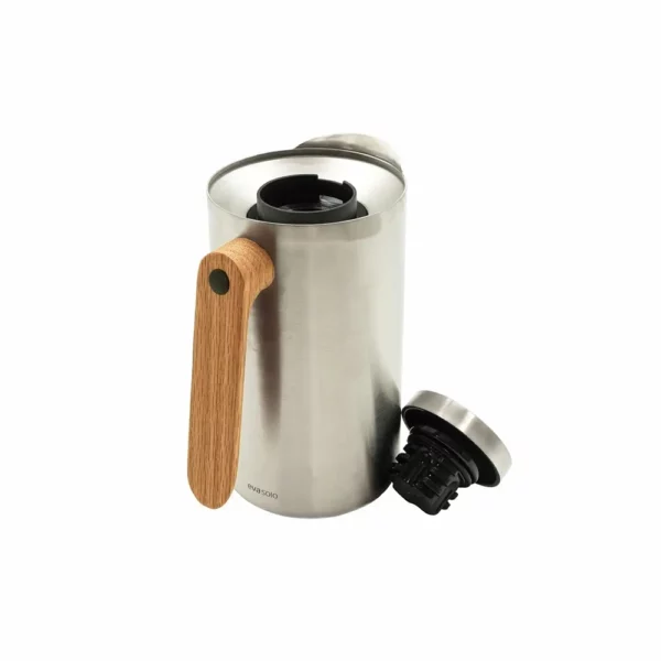 Eva Solo Nordic Kitchen Thermoskan RVS 1 liter Houten greep