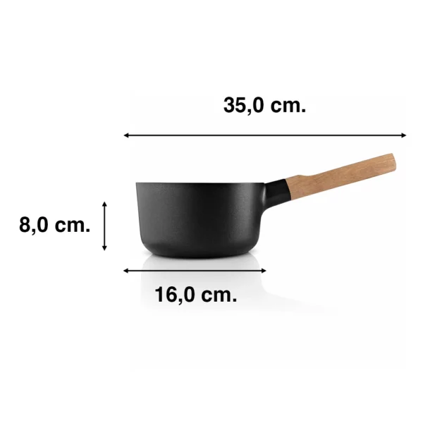 Eva Solo Nordic Kitchen Zwarte Aluminium Steelpan