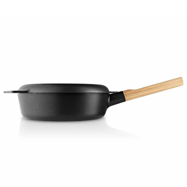 Eva Solo Nordic Kitchen Zwarte Sauteerpan met Deksel 24 cm