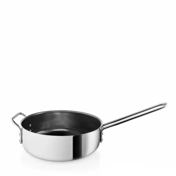 Eva Trio Stainless Steel RVS Hapjespan met Keramische anti aanbaklaag 24 cm